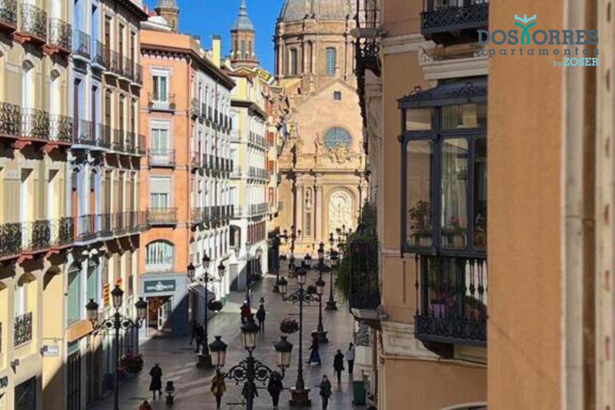 Dos Torres Pilar Suites- Balcones Con Vistas A La Ciudad Zaragoza Dış mekan fotoğraf